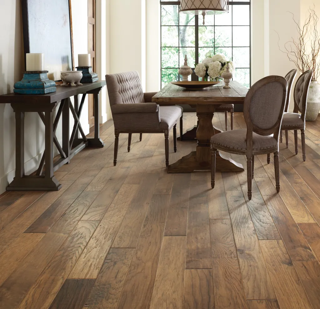 Dining room with hardwood floors
